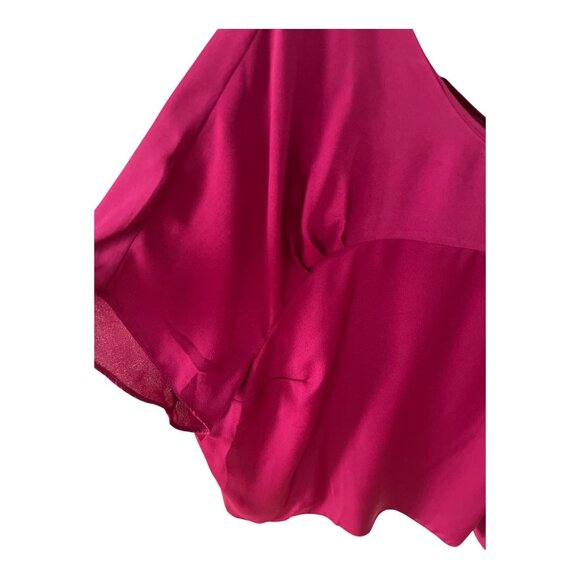 Worthington Woman Fuchsia Blouse with Back Zip Accent Size 3X - Picture 6 of 7